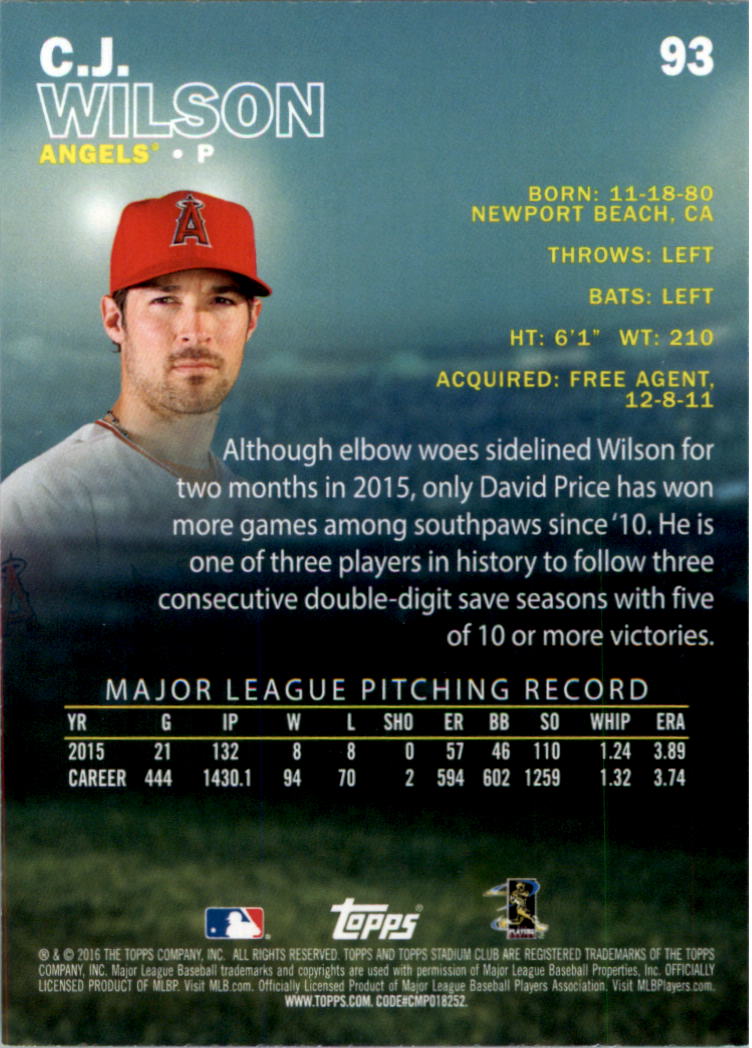2016 Stadium Club Gold Baseball Card Pick (Inserts) - Picture 71 of 217