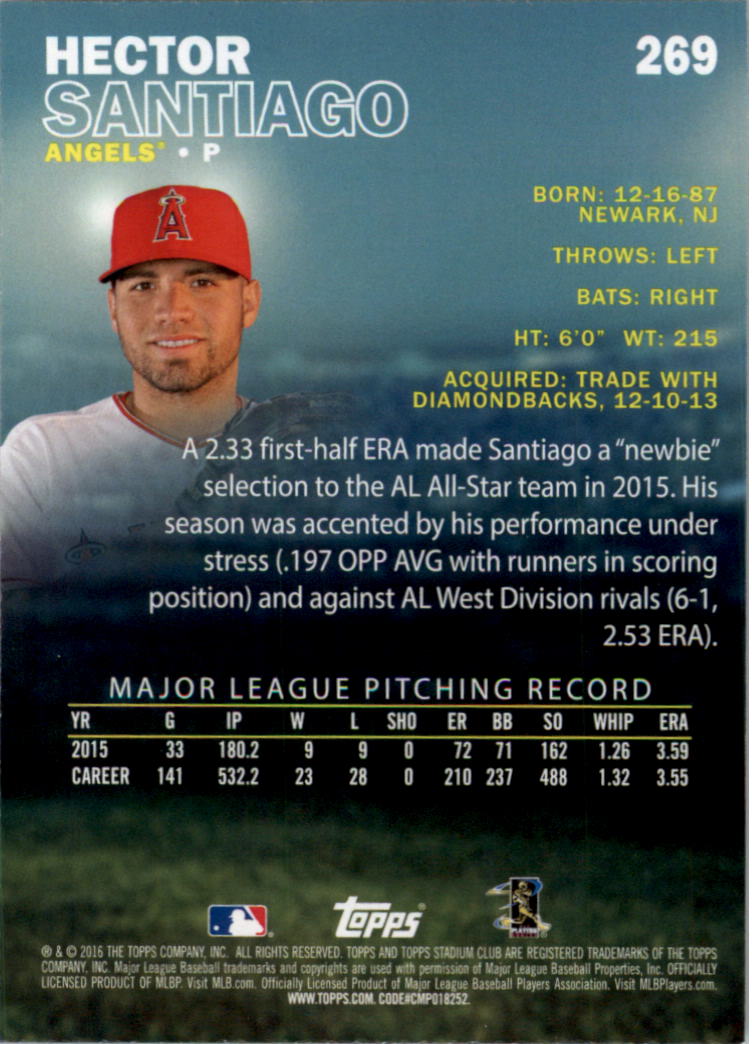 2016 Stadium Club Gold Baseball Card Pick (Inserts) - Picture 203 of 217