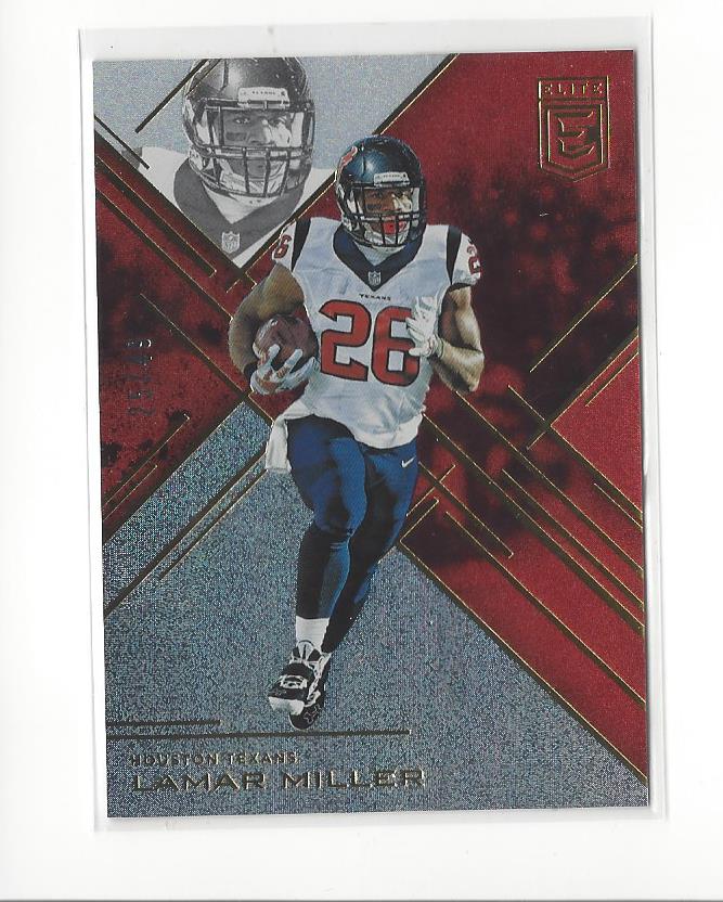 2016 Elite Red #41 Lamar Miller