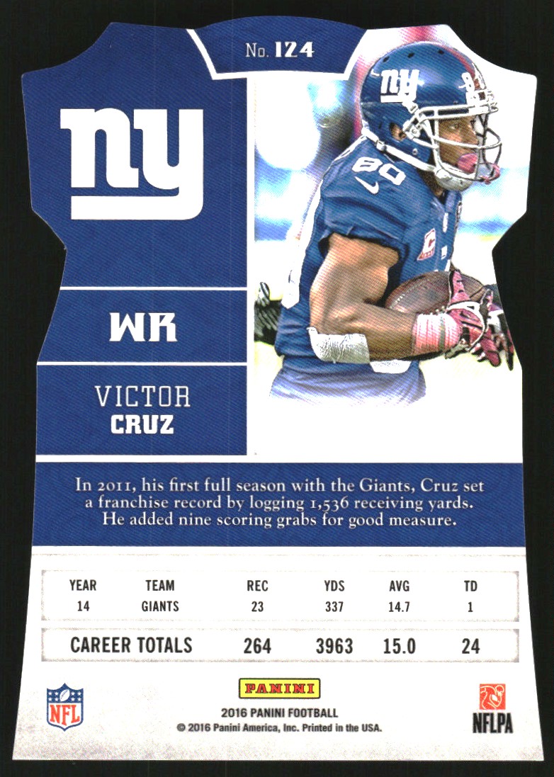 2016 Panini Sacrifice Die Cuts #124 Victor Cruz