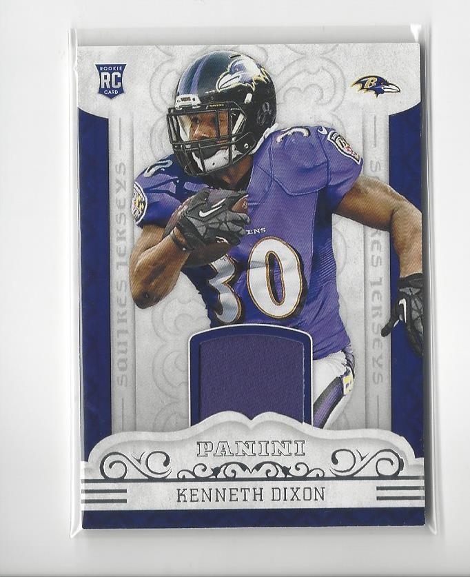 2016 Panini Squires #28 Kenneth Dixon Rookie JERSEY Ravens | eBay
