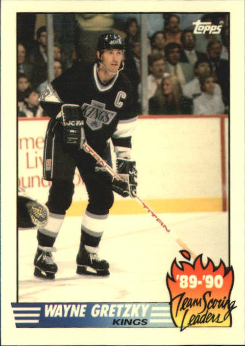 1990-91 Topps Team Scoring Leaders Tiffany #12 Wayne Gretzky