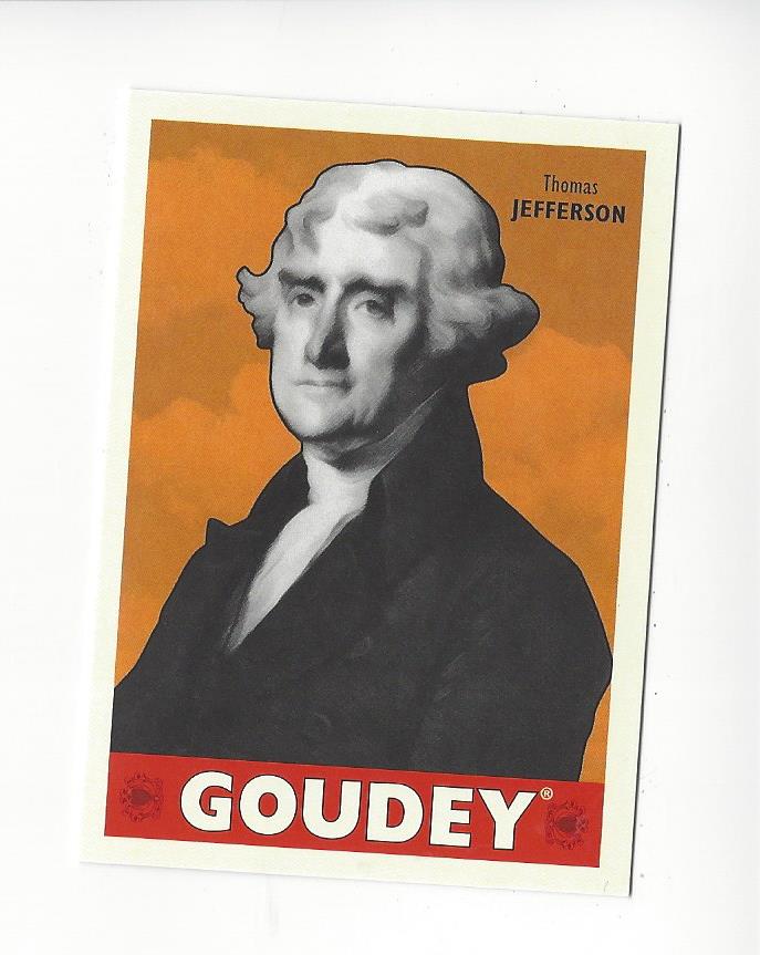 2016 Upper Deck Goodwin Champions Goudey #49 Thomas Jefferson