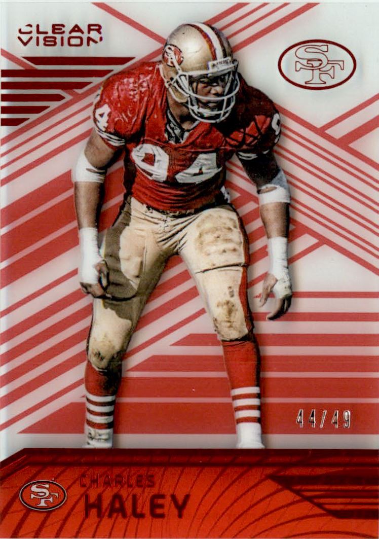 2016 Panini Clear Vision Red #95A Charles Haley