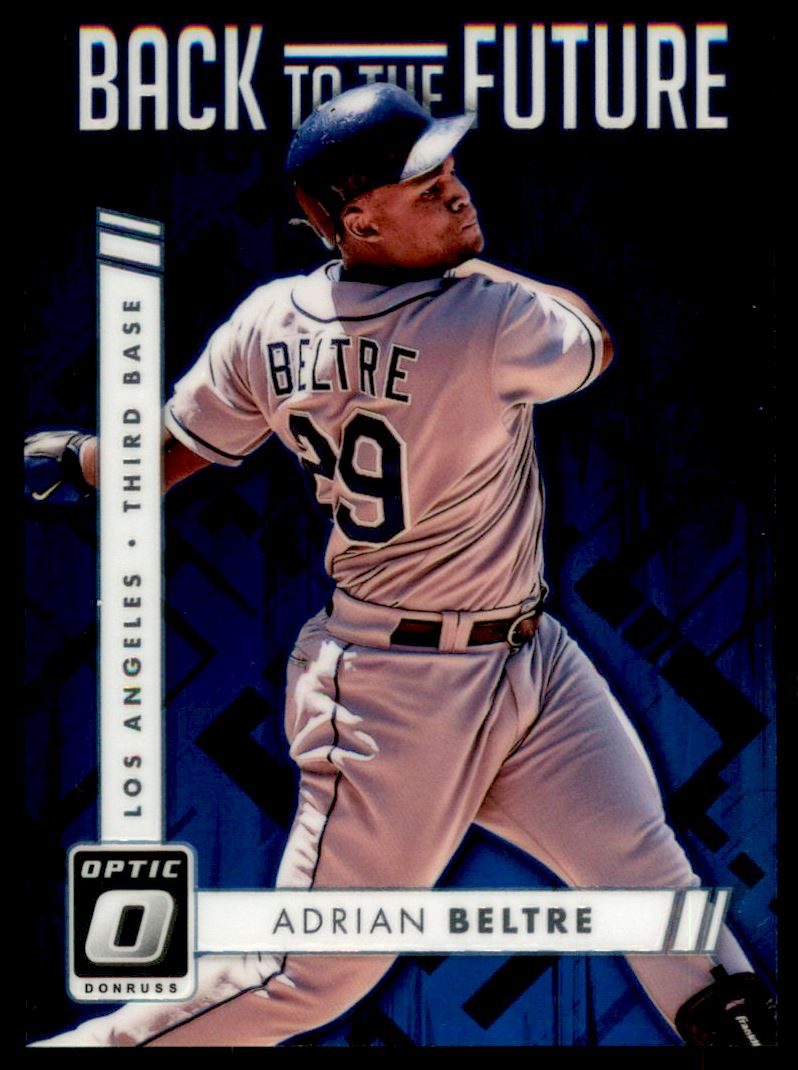 2016 Donruss Optic Back to the Future Blue #BF1 Adrian Beltre