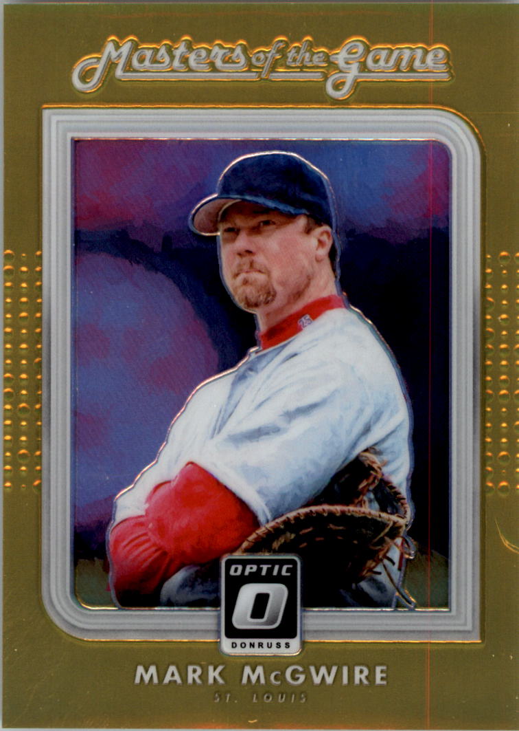 2016 Donruss Optic Masters of the Game Gold #7 Mark McGwire