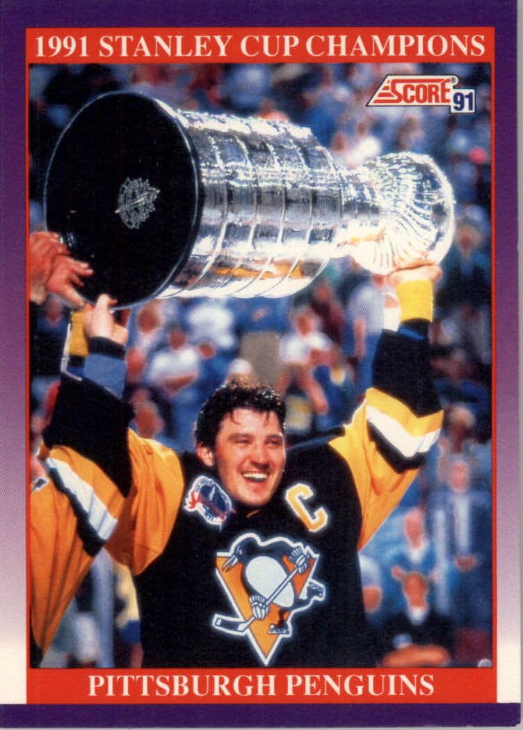 1991-92 Score American #425 Stanley Cup Champs