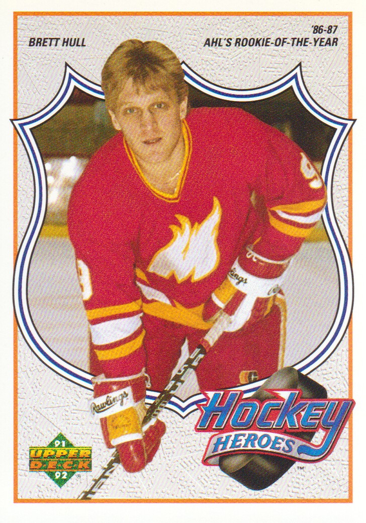 1991-92 Upper Deck Brett Hull Heroes #4 Brett Hull/AHL's Rookie-of-/the-Year