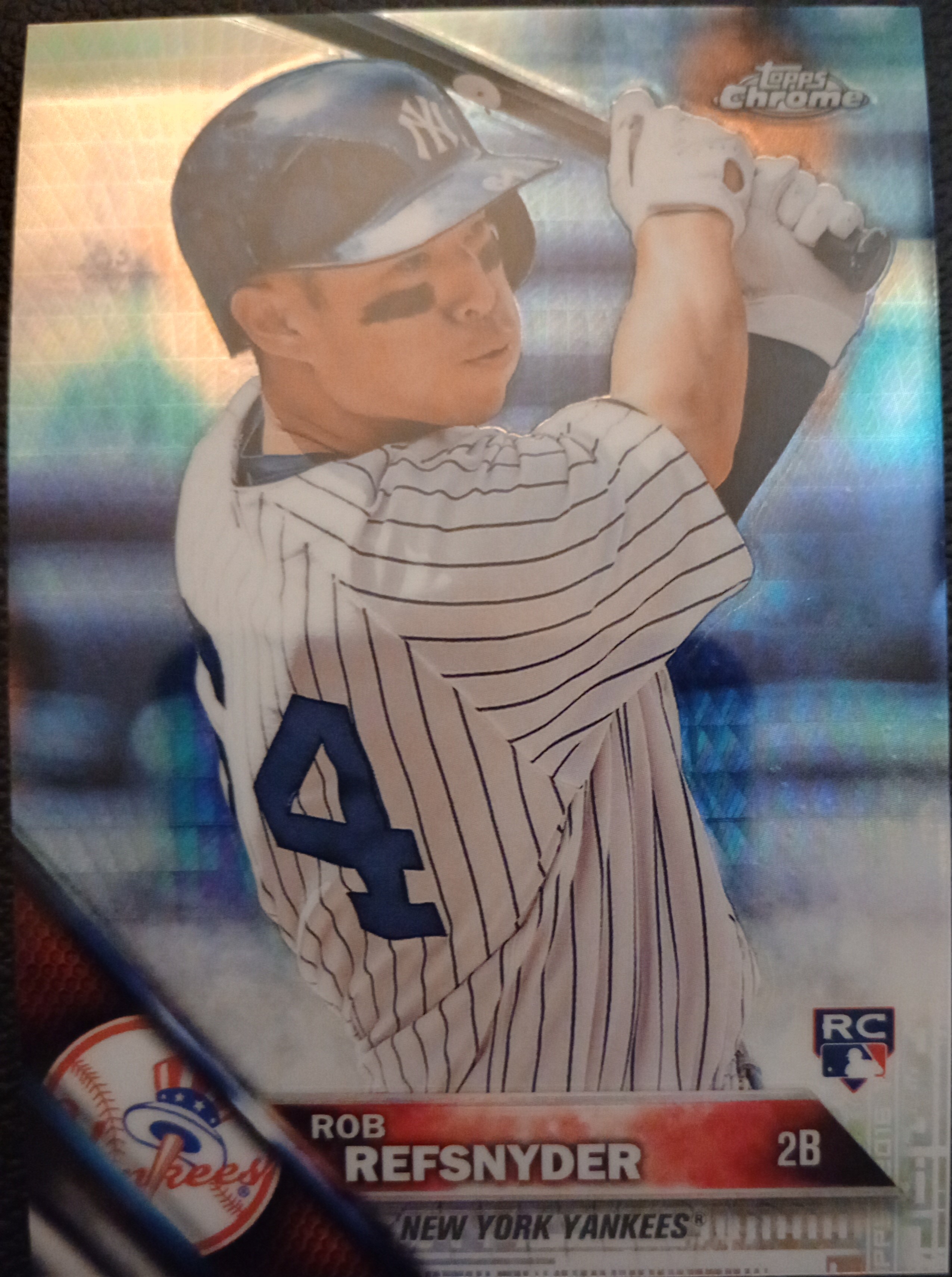 2016 Topps Chrome Prism Refractors #24 Rob Refsnyder