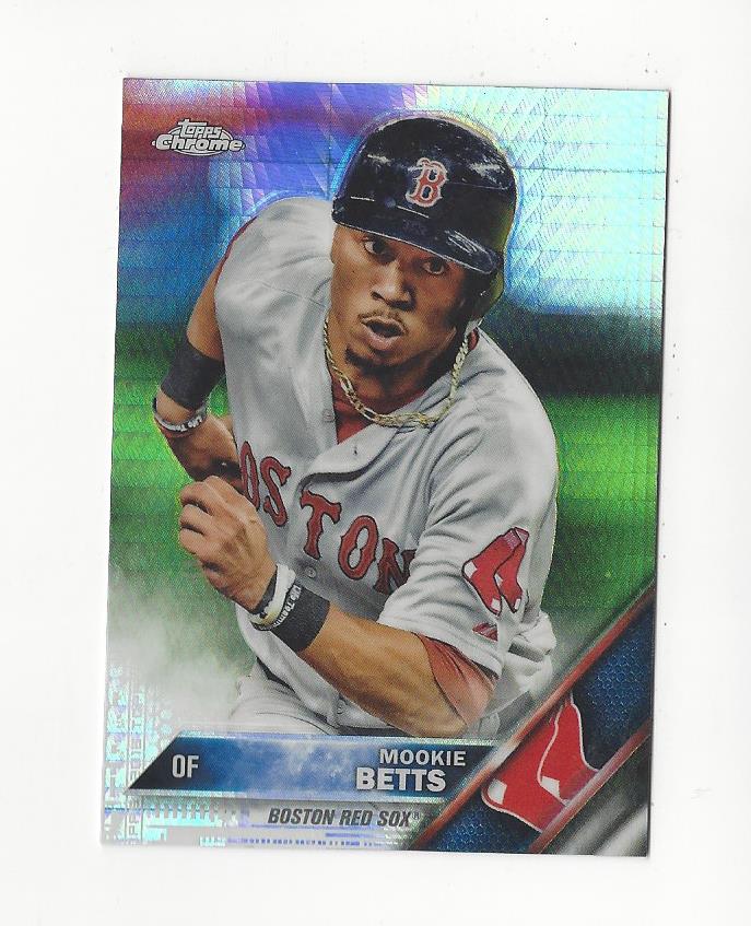 2016 Topps Chrome Prism Refractors #161 Mookie Betts