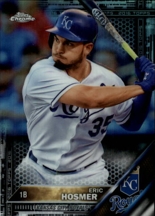 2016 Topps Chrome Black Refractors Royals Baseball Card 69 Eric Hosmer 