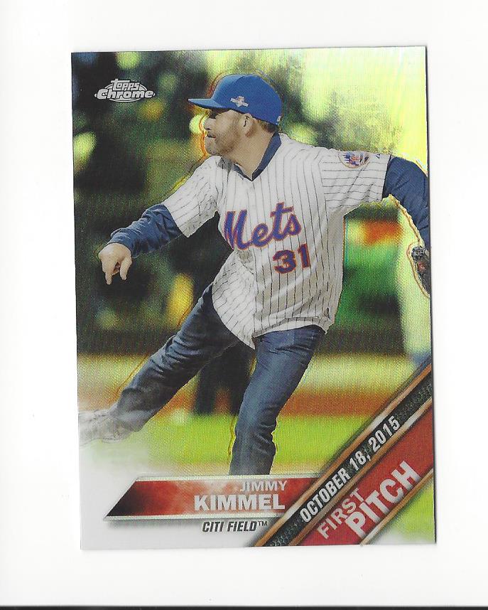 2016 Topps Chrome First Pitch #FPC13 Jimmy Kimmel