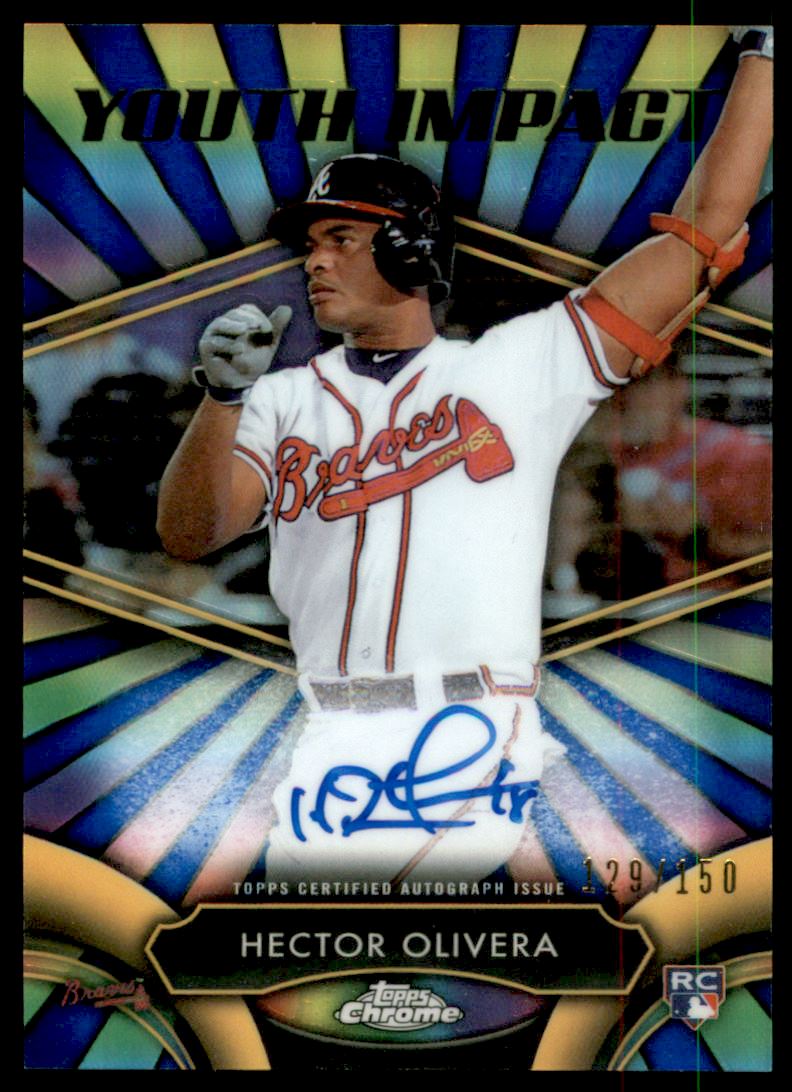 2016 Topps Chrome Youth Impact Autographs #YIAHOL Hector Olivera/150