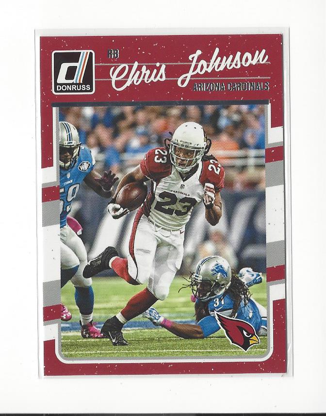 2016 Donruss Aqueous Test #4 Chris Johnson