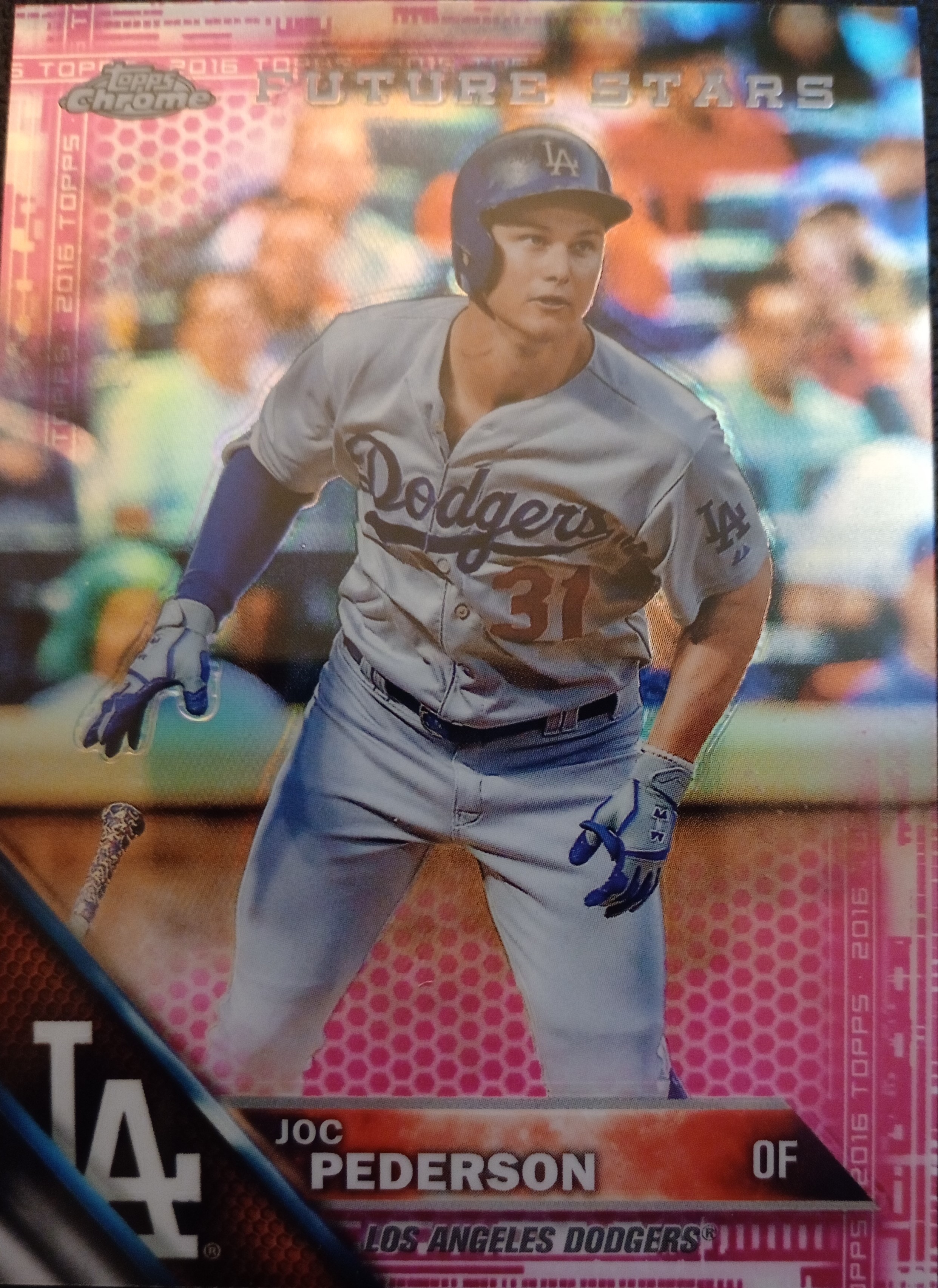2016 Topps Chrome Pink Refractors #58 Joc Pederson