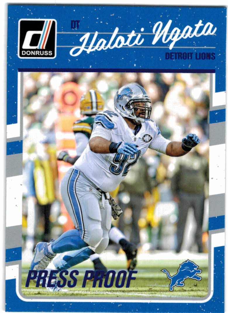 Mavin  2018 Donruss Barry Sanders Detroit Lions Press Proof #102