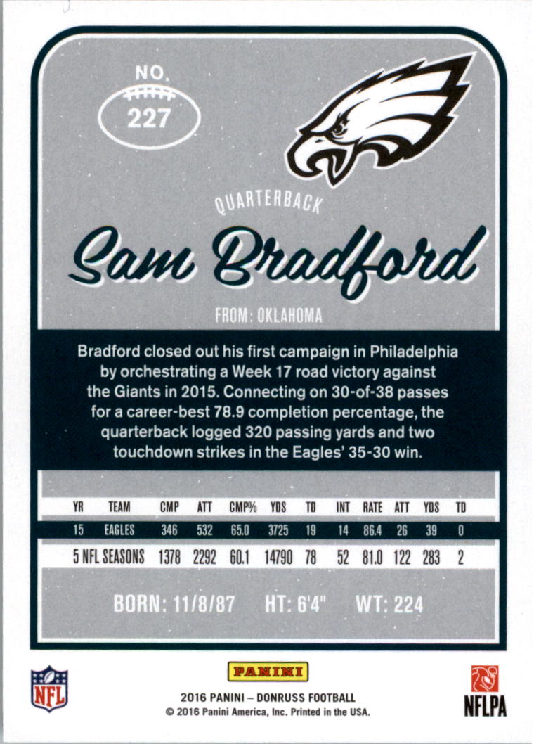 2016 Donruss FB Stat Line Season you pick - Picture 7 of 11