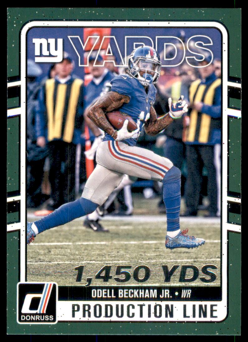 2016 Donruss Production Line Yards Holo #10 Odell Beckham Jr.