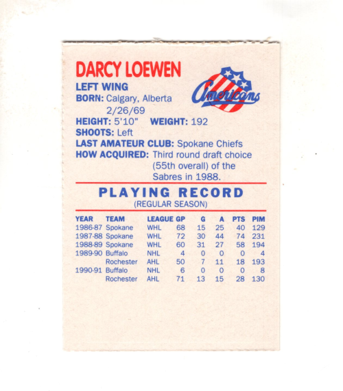 B7441- 1991-92 Rochester Americans Kodak Hk Cards -You Pick- 15+ FREE US SHIP - Picture 7 of 9