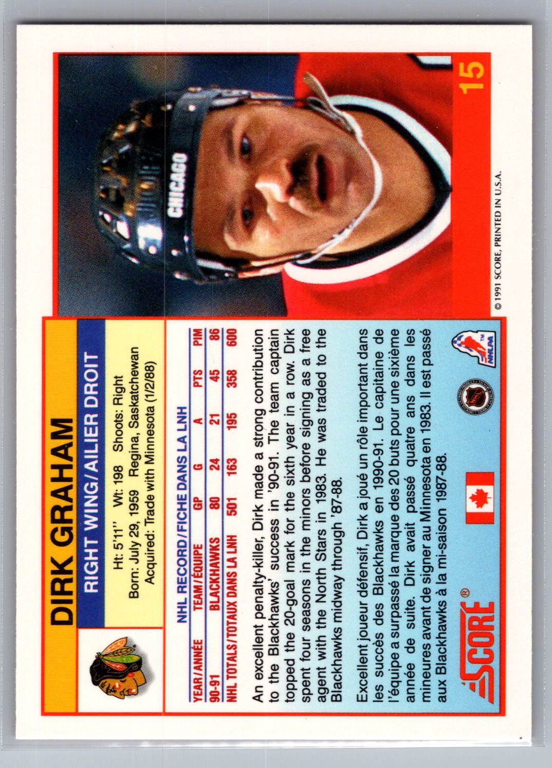 1991-92 Score Canadian - #184 Viacheslav Fetisov