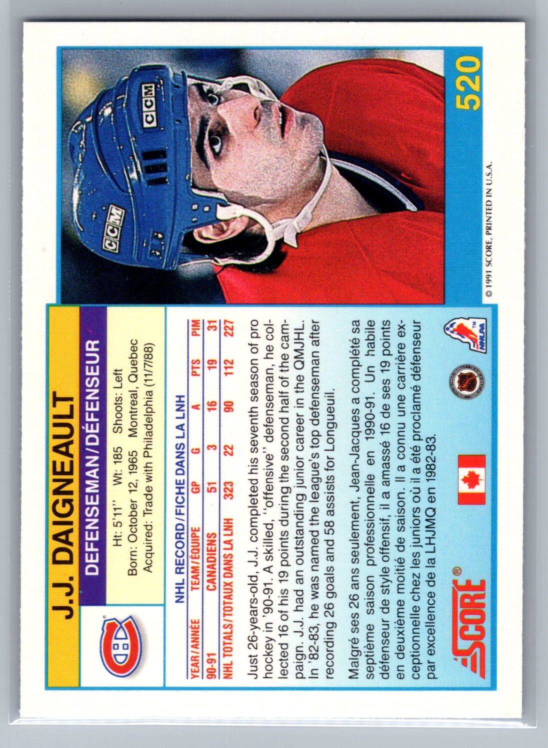 1991-92 Score Canadian English Hockey 551-660 You Pick Complete A Set - Bild 41 von 321