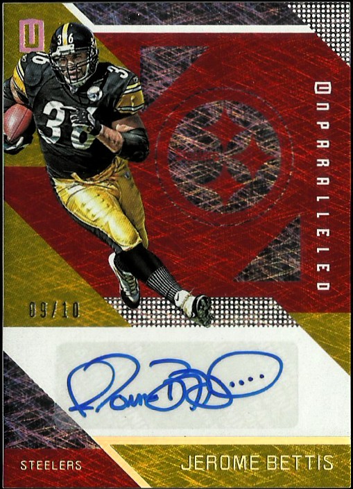 2016 Panini Unparalleled Autographs Red #59 Jerome Bettis/10