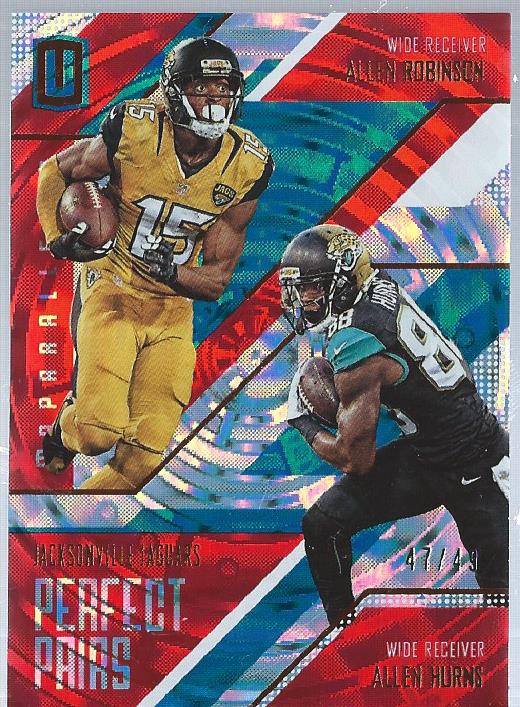 2016 Panini Unparalleled Perfect Pairs Red #8 Allen Hurns/Allen Robinson