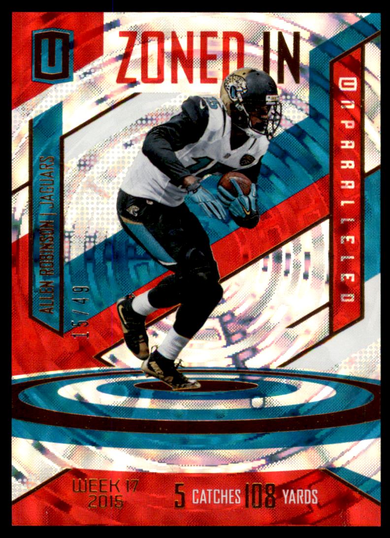 2016 Panini Unparalleled Zoned In Red #24 Allen Robinson