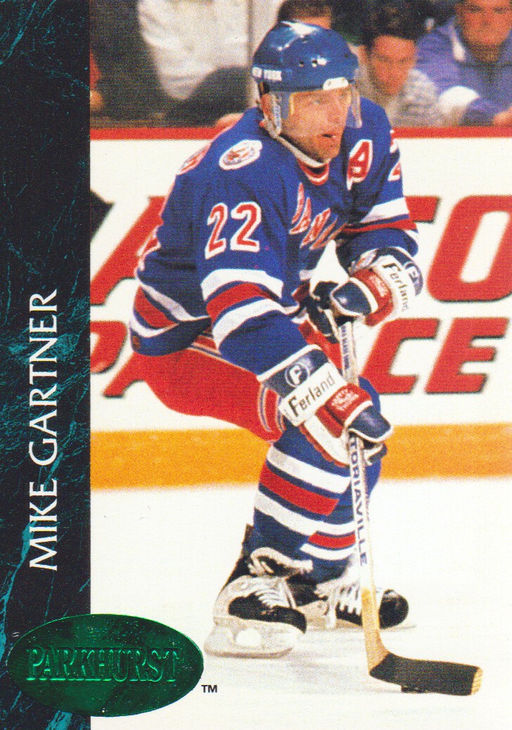 1992-93 Parkhurst Emerald Ice #108 Mike Gartner