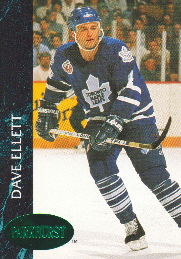 1992-93 Parkhurst Emerald Ice #181 Dave Ellett