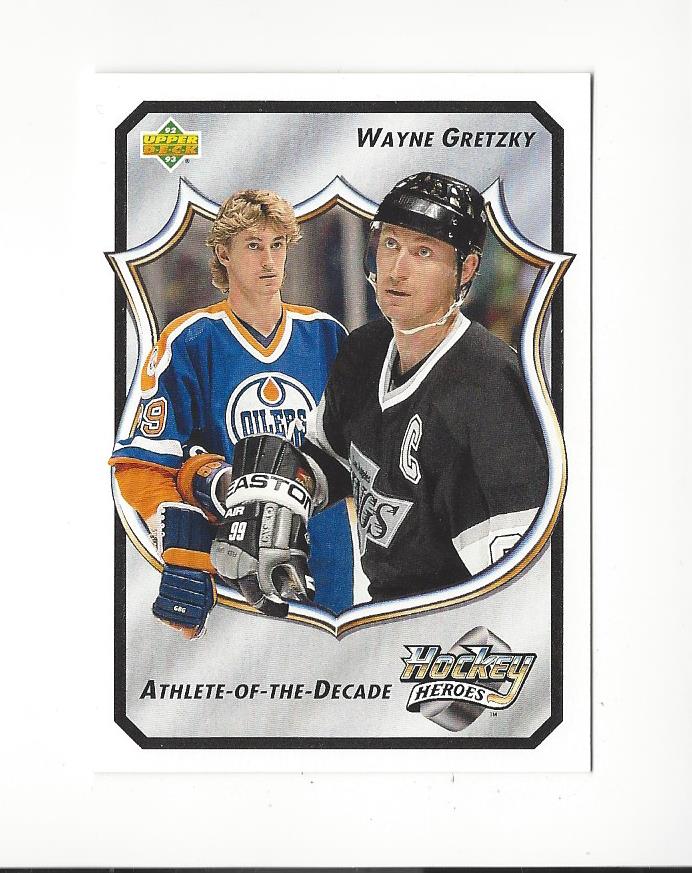 1992-93 Upper Deck Wayne Gretzky Heroes #16 Athlete-Of-The-Decade