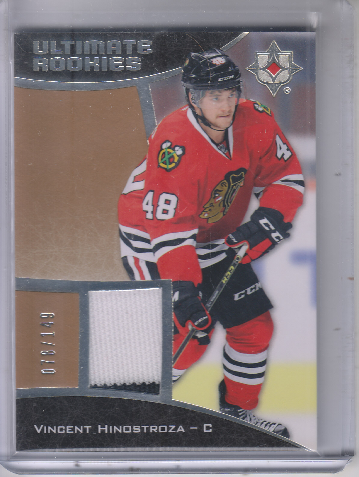 2015-16 Ultimate Collection Silver #54 Vincent Hinostroza JSY