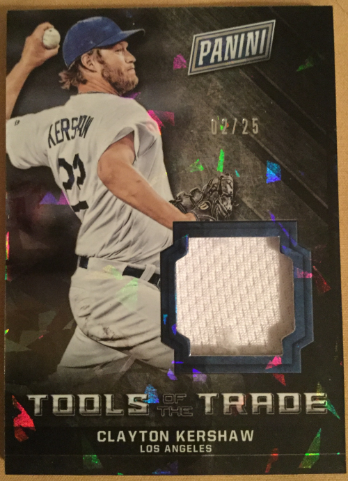 2016 Panini National Convention Tools of the Trade Cracked Ice #6 Clayton Kershaw