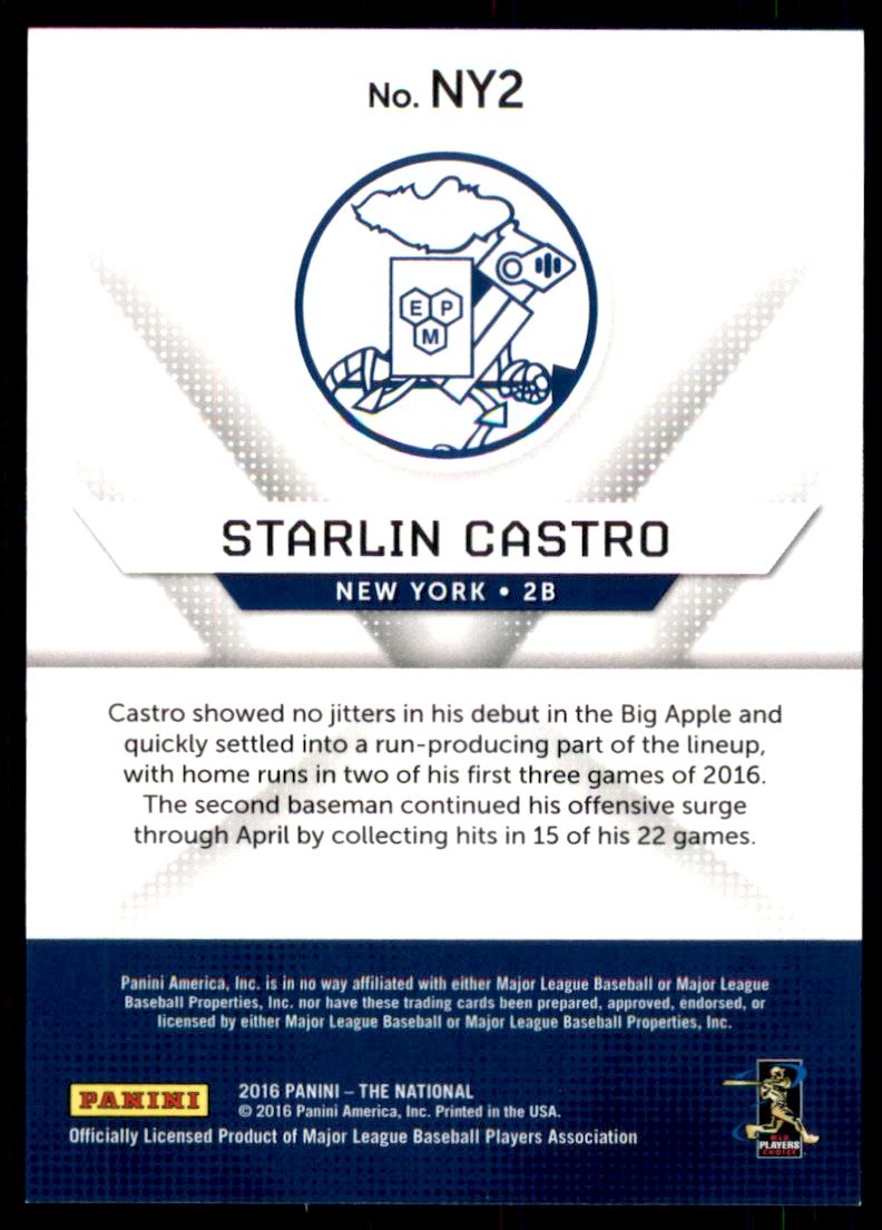 2016 Panini National Convention New York Baseball Wedges #2 Starlin Castro back image