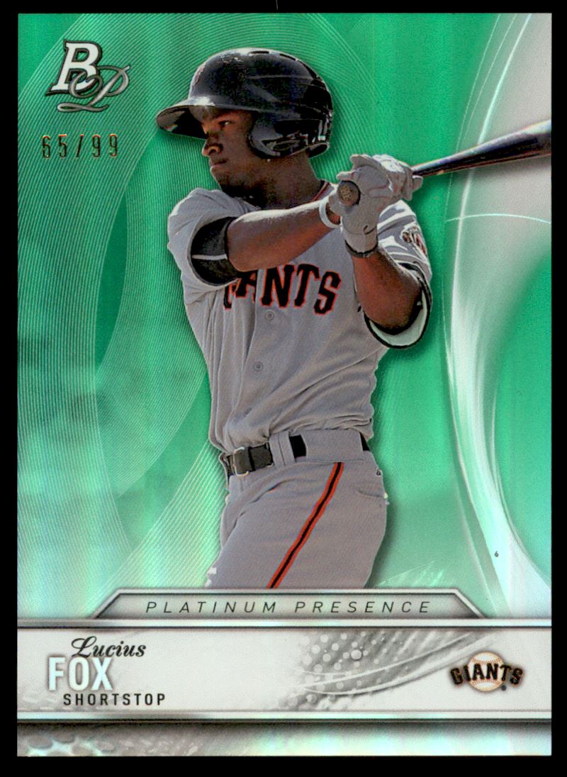 2016 Bowman Platinum Platinum Presence Green #PP7 Lucius Fox