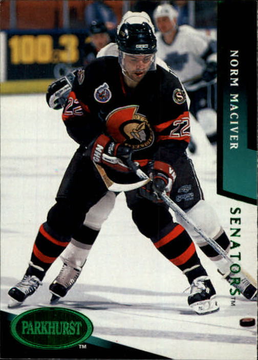 1993-94 Parkhurst Senators Hockey Card #137 Norm Maciver | eBay