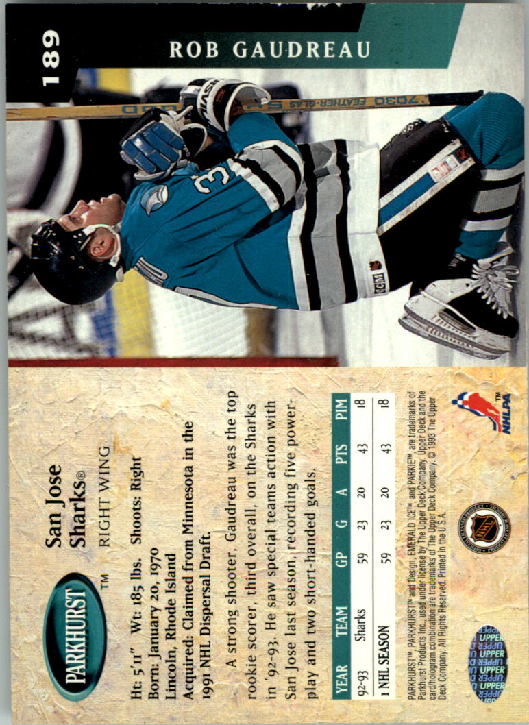 1993-94 parkhurst emerald ice hockey card pick