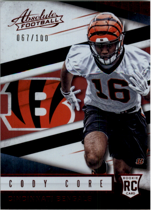 2016 Absolute Spectrum Red #168 Cody Core
