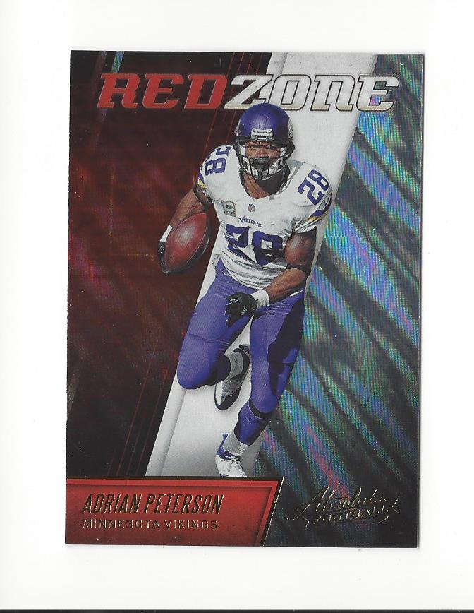 2016 Absolute Red Zone #2 Adrian Peterson