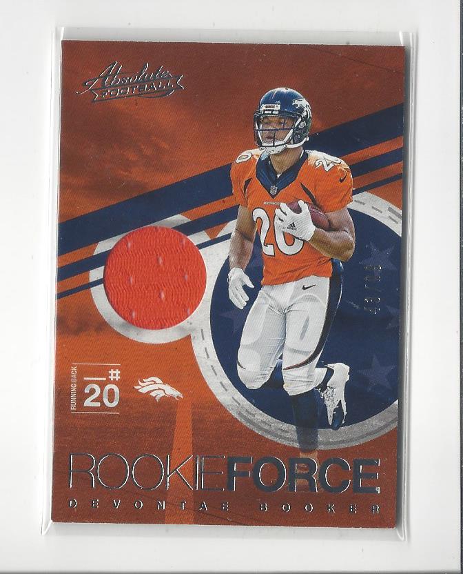 2016 Absolute Rookie Force Jerseys #14 Devontae Booker/99