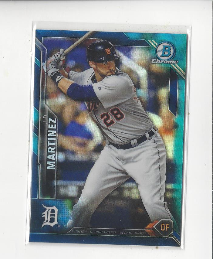 2016 Bowman Chrome Blue Refractors #64 J.D. Martinez