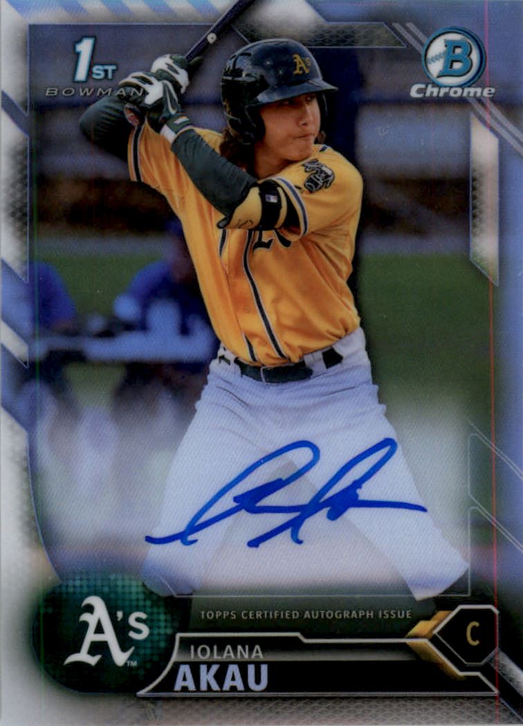 2016 Bowman Chrome Prospect Autographs Refractors #CPAIA Iolana Akau