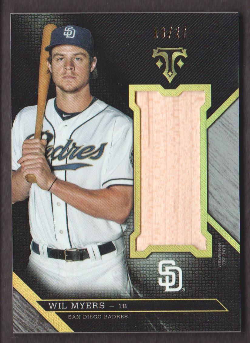 2016 Topps Triple Threads Unity Jumbo Relics Silver #UJRWLM Wil Myers