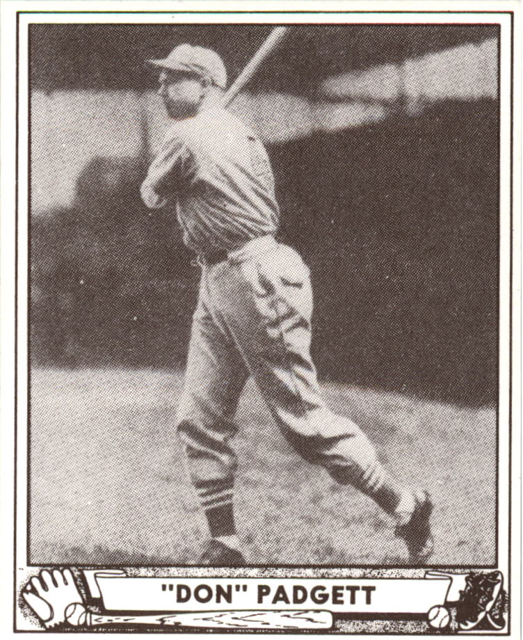 1940 Play Ball Reprints #109 Don Padgett