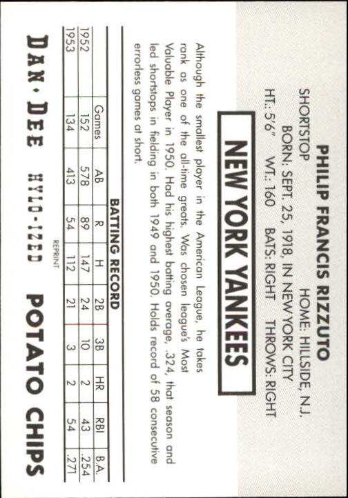 1954 Dan-Dee Reprints #19 Phil Rizzuto - NM-MT