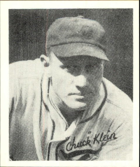 1936 Goudey Black and White '88 Reprints #20 Chuck Klein
