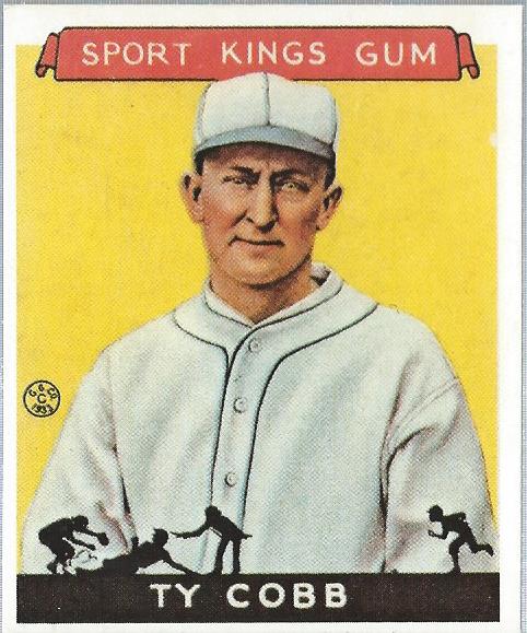1933 Sport Kings Reprints #1 Ty Cobb BB