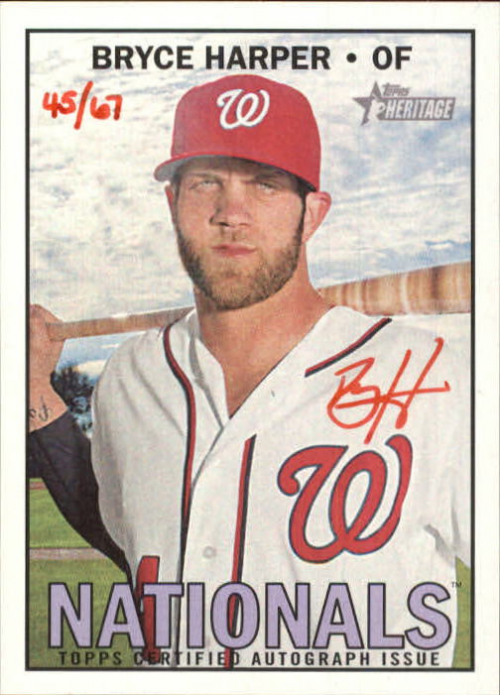 Bryce Harper Washington Nationals Signed Autographed Red Custom