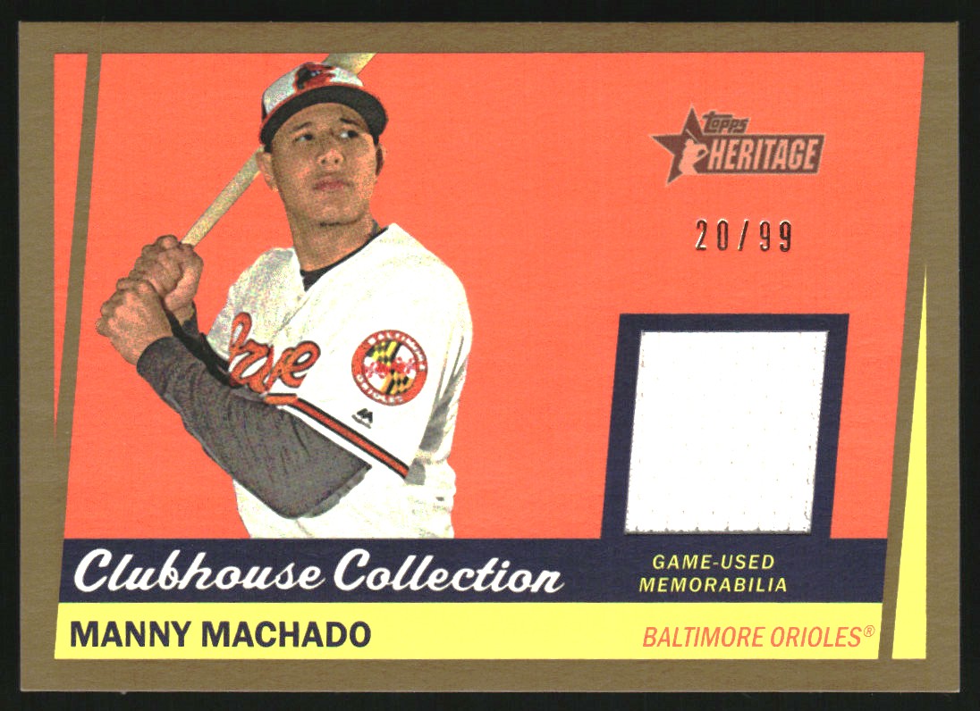 2016 Topps Heritage Clubhouse Collection Relics Gold #CCRMM Manny 
