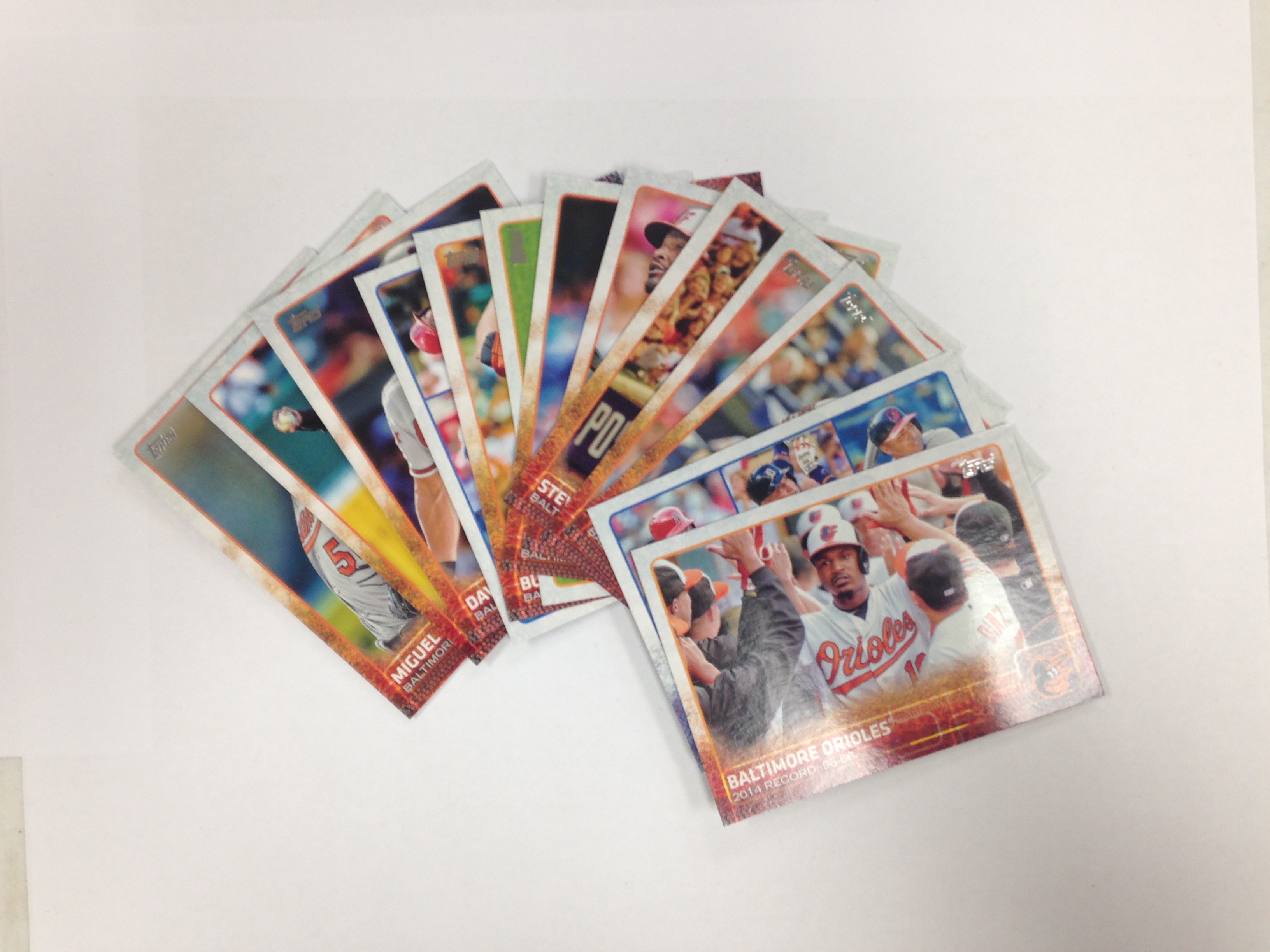 2015 Topps Series 1 Baltimore Orioles Team Set (13 cards, No Variations)